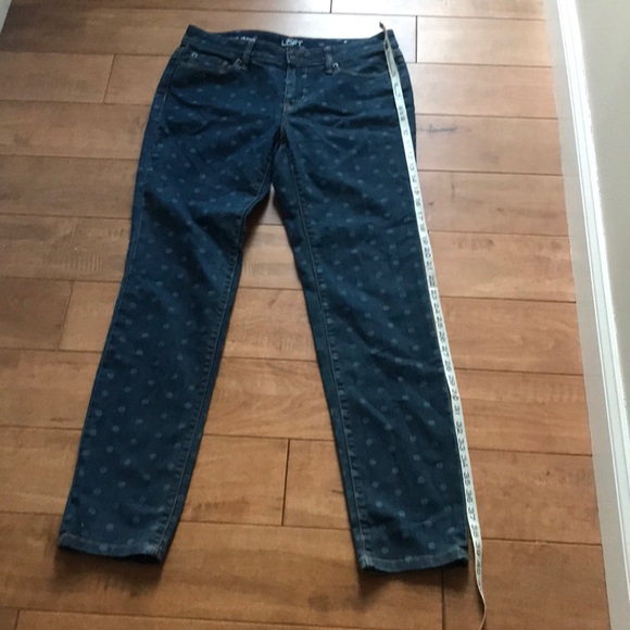 Ann Taylor loft 6 jeans, polka dot NWOT - Picture 9 of 10
